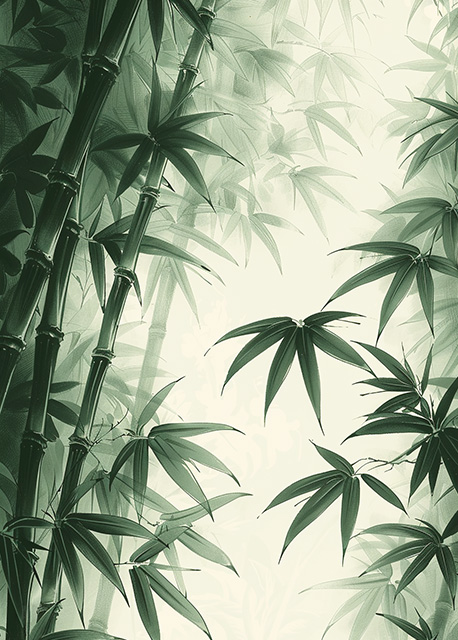 Abstract art featuring two overlapped irregular shapes with white outlines on a textured grey background. The top shape is dark brown, and the bottom shape is a pale beige. The artwork has a minimalist and modern aesthetic.