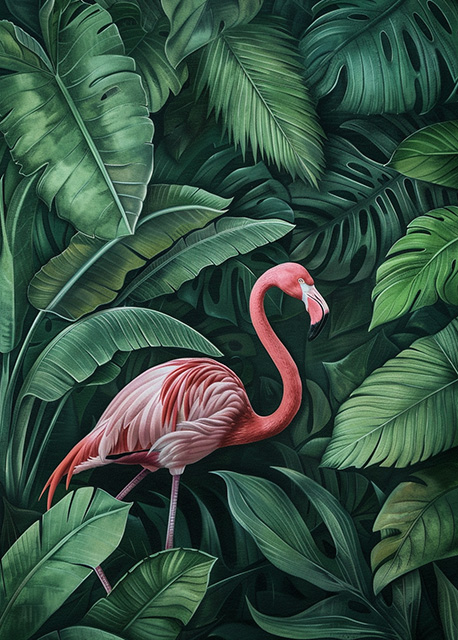 Abstract art featuring two overlapped irregular shapes with white outlines on a textured grey background. The top shape is dark brown, and the bottom shape is a pale beige. The artwork has a minimalist and modern aesthetic.